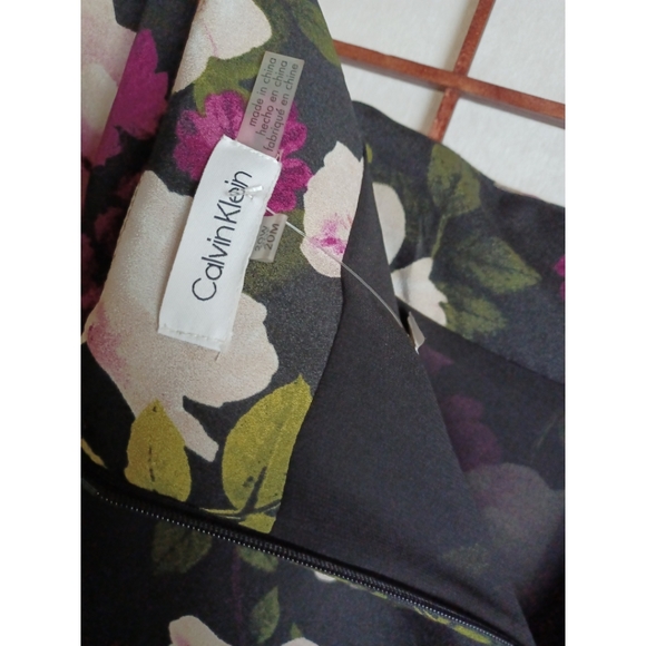 🥰HP🥰Calvin Klein Women's Black Plus Size Floral-Print Wrap Skirt - Picture 13 of 15